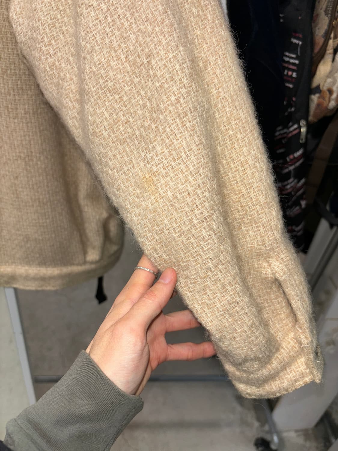 Silk road 베이지 울자켓 상품이미지8