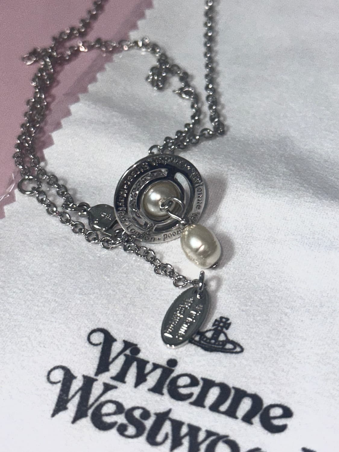 비비안 웨스트우드 알렉사 orb 진주 목걸이 상품이미지3