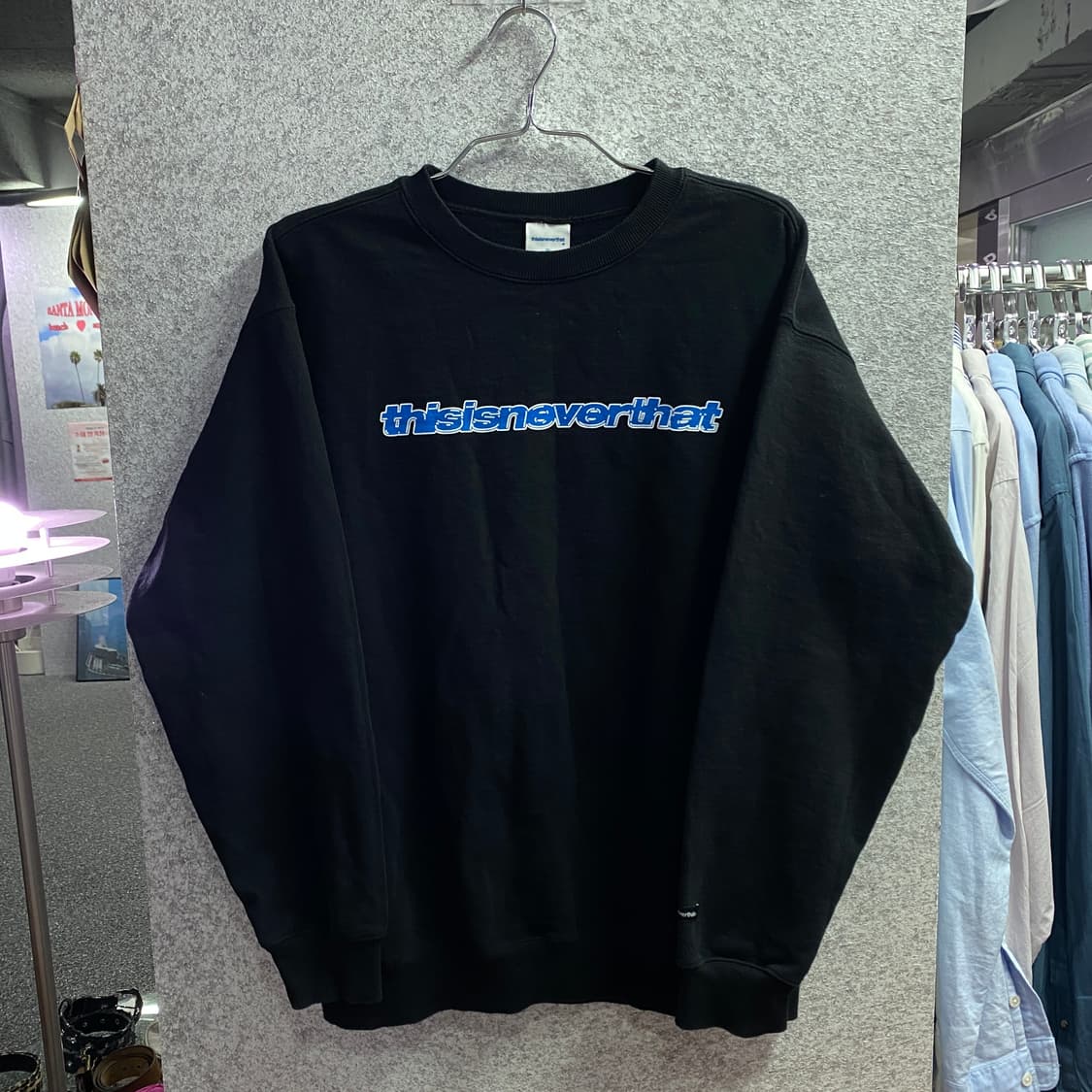 디스이즈네버댓 빅로고 블랙 맨투맨 B3204 상품이미지2