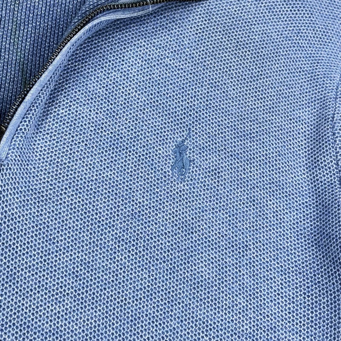 폴로 랄프로렌 포니 피마코튼 반집업 니트 (L) 상품이미지3