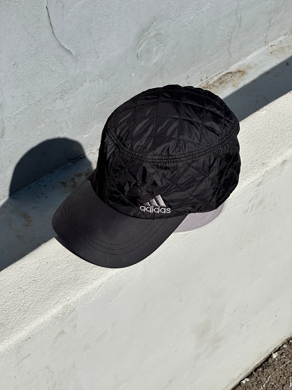 [M] 아디다스 블랙 퀼팅 볼캡 모자 상품이미지2