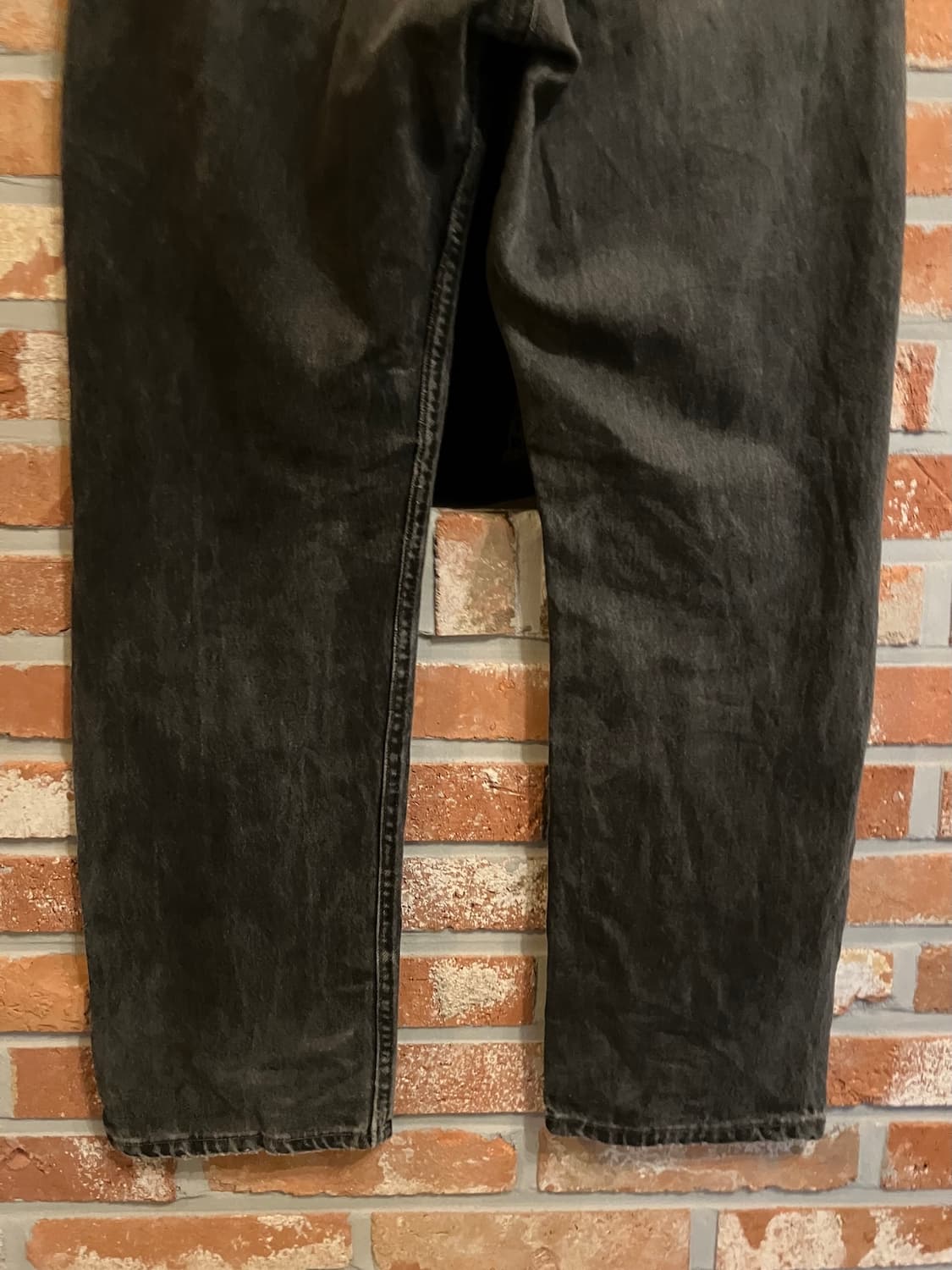 USA 빈티지 리바이스 501 0660 블랙진 흑청 데님 팬츠 상품이미지7