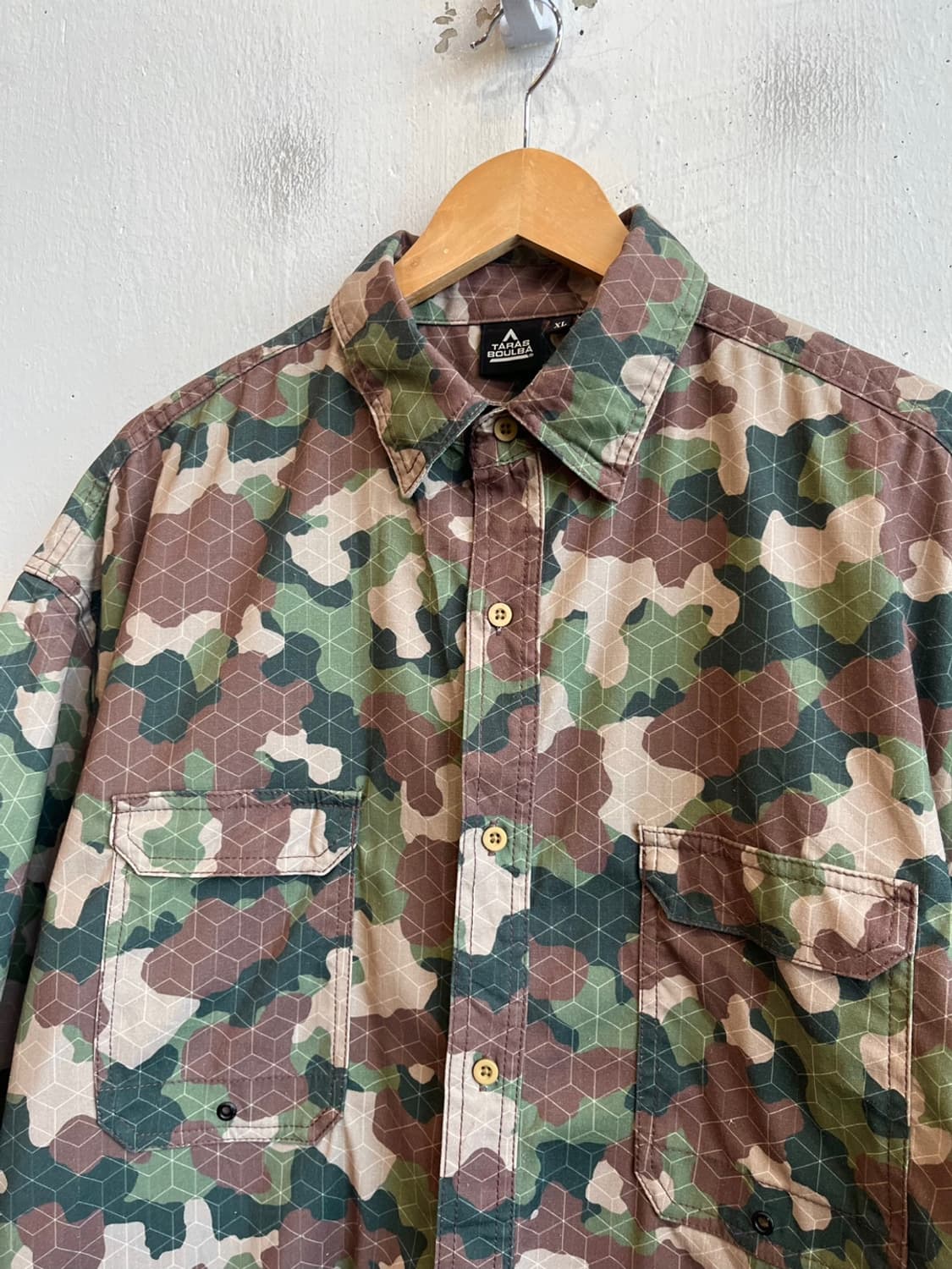 TARAS BOULBA JPN 카모플라쥬 반팔 셔츠 상품이미지2