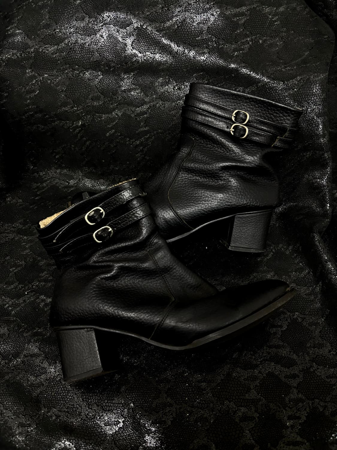 “Vintage” Chic Mood Black 2Buckle Detail 상품이미지1