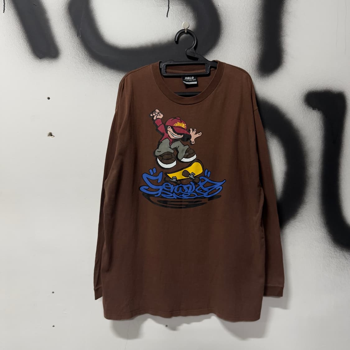 VTG 빈티지 빅사이즈 올드스쿨 멀티 프린팅 롱슬리브 티셔츠 상품이미지1