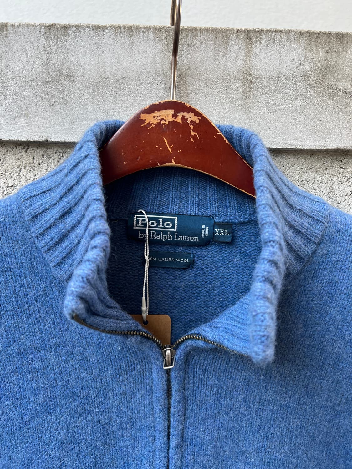 1990/00s POLO RALPH LAUREN 폴로램스울니트자켓 상품이미지6