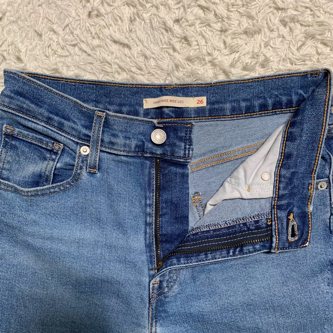 [27] 리바이스 하이 라이즈 와이드 레그 와이드핏 데님팬츠 상품이미지4