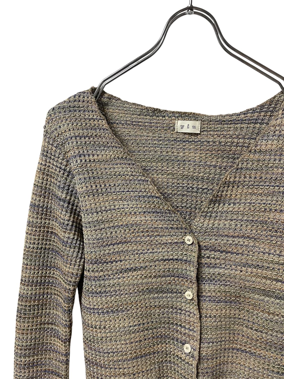 Mixed Knit Button Cardigan 상품이미지3