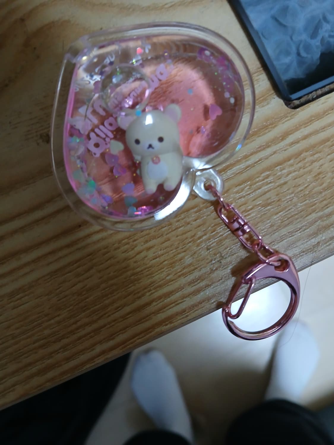 코리락쿠마 하트 워터볼 키링 상품이미지1