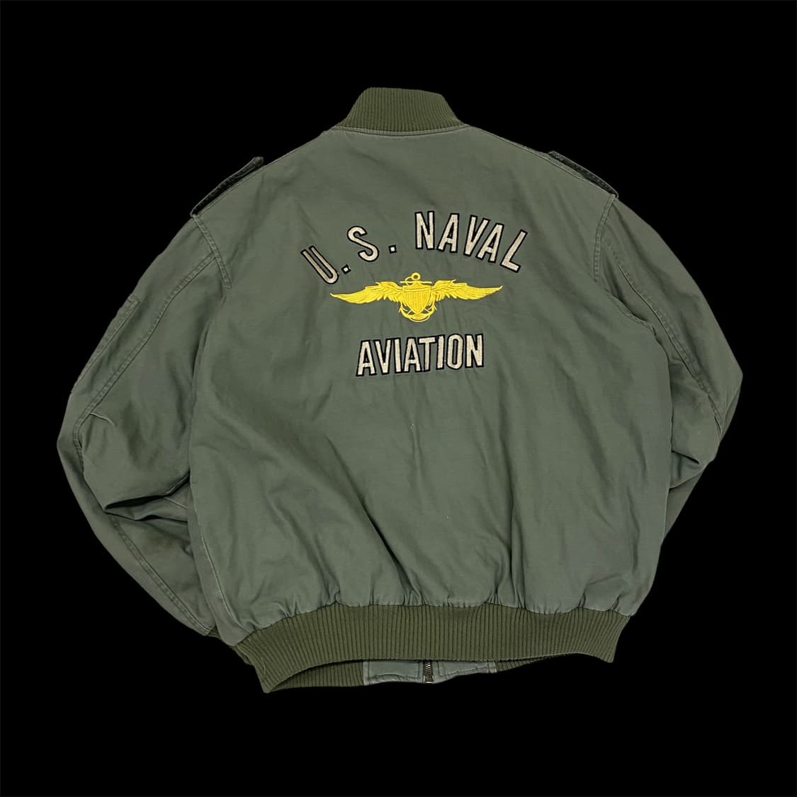 밀리터리 네이비씰자수 공군패치 야상자켓 L 상품이미지4