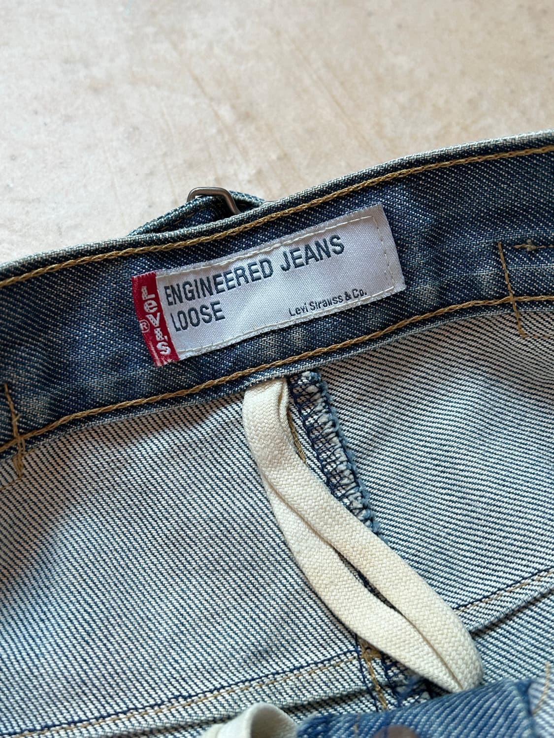 2000년도 생산 리바이스 엔지니어드 진스 Made in Japan 상품이미지4
