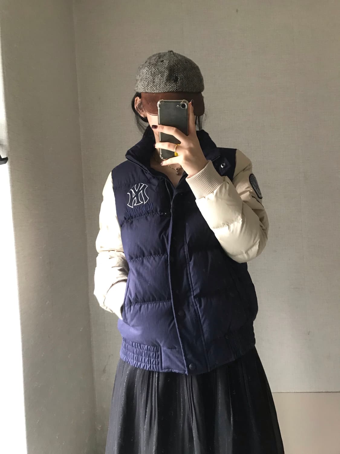 MLB 나그랑 네이비 패딩 상품이미지3
