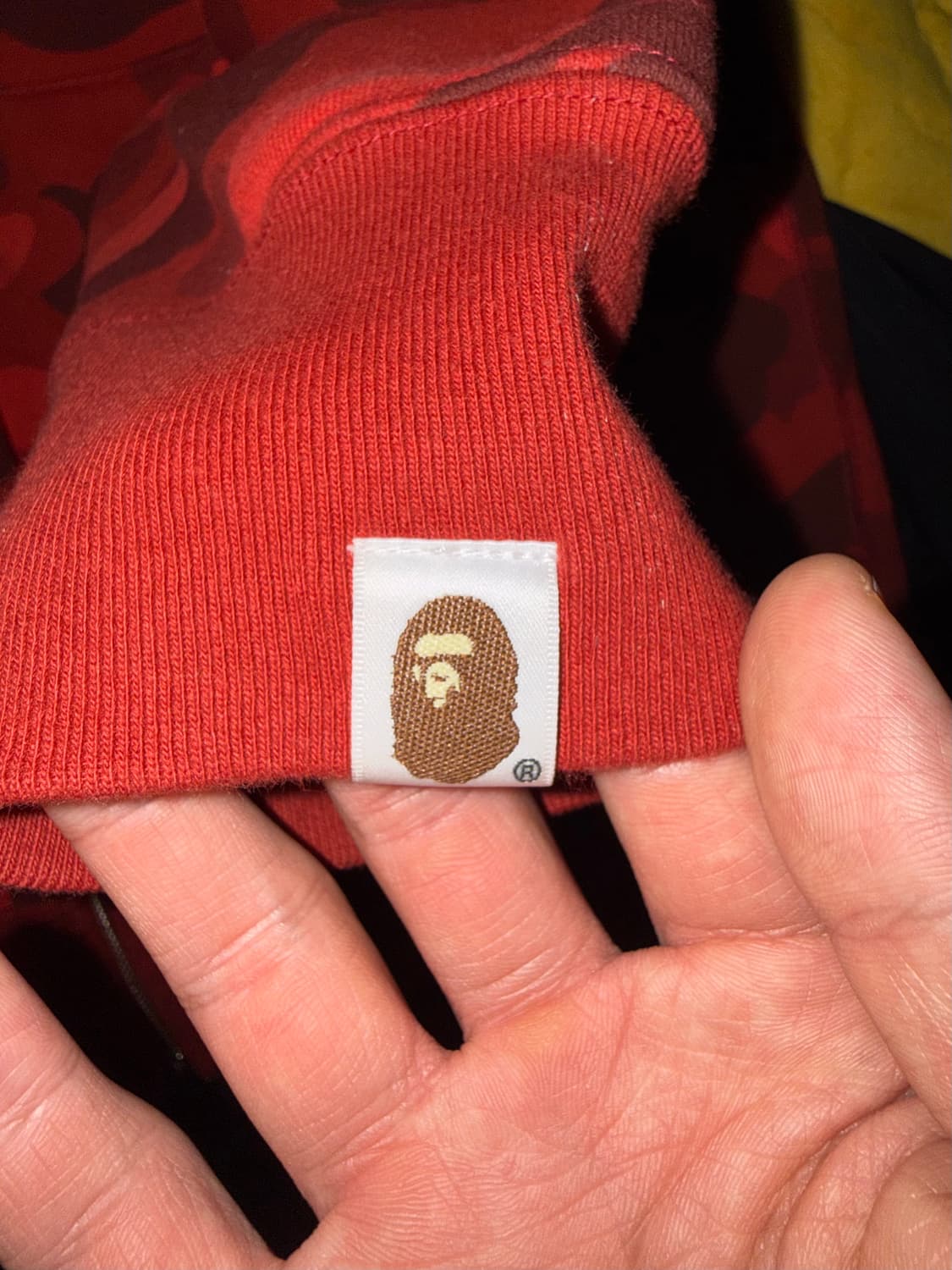 베이프 카모 후드집업 적계 상품이미지3