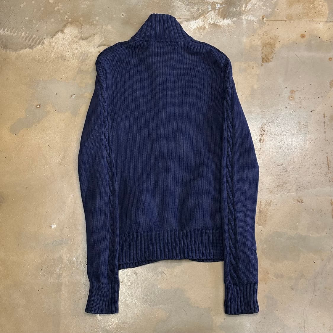 M 폴로랄프로렌 스포츠 코튼 네이비 집업 니트 상품이미지3