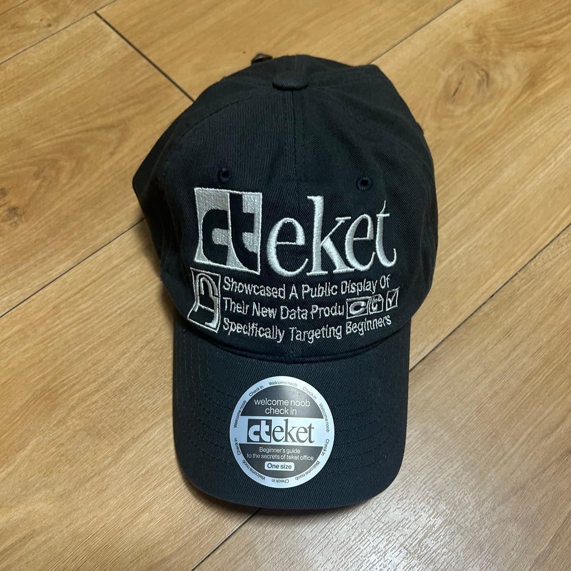 테켓 차콜 모자 볼캡 상품이미지1