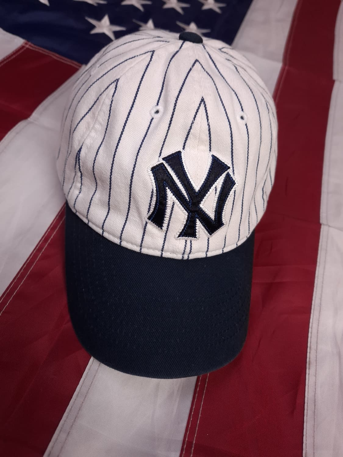 오리지날 MLB 뉴욕 양키스 스트라이프 볼캡 상품이미지1