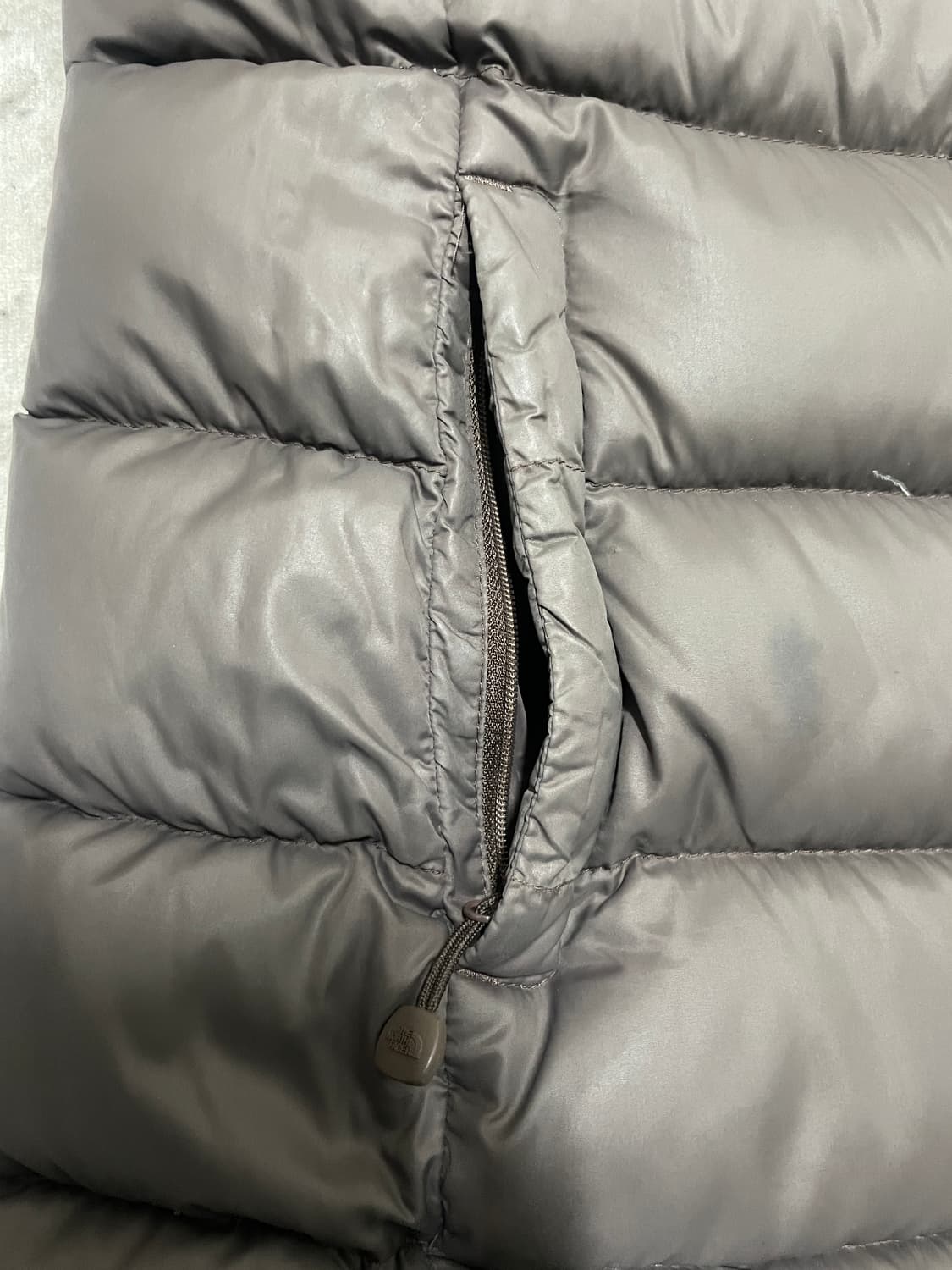 노스페이스 구스다운 롱패딩 갈색 90사이즈 상품이미지10