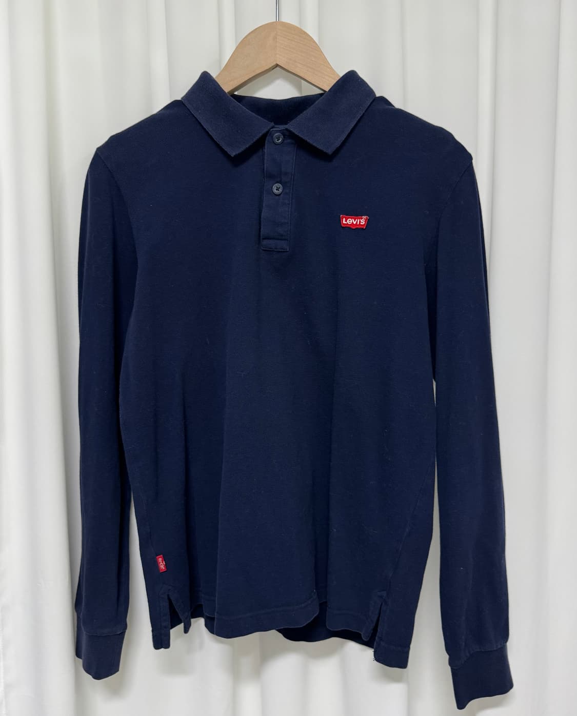 Levis 리바이스 네이비 긴팔 폴로티 상품이미지2