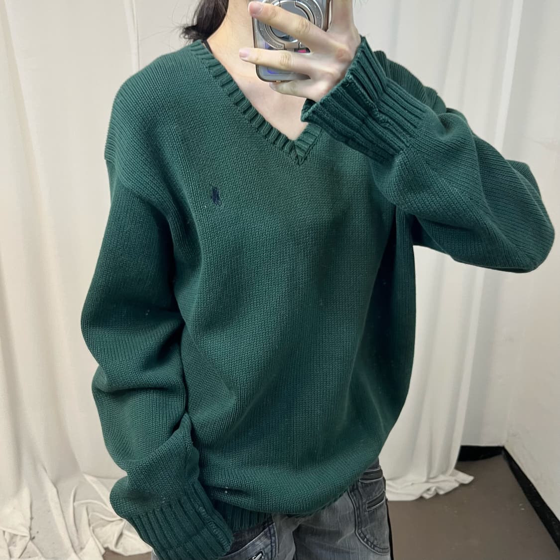 Polo Ralph Lauren green knit 상품이미지3