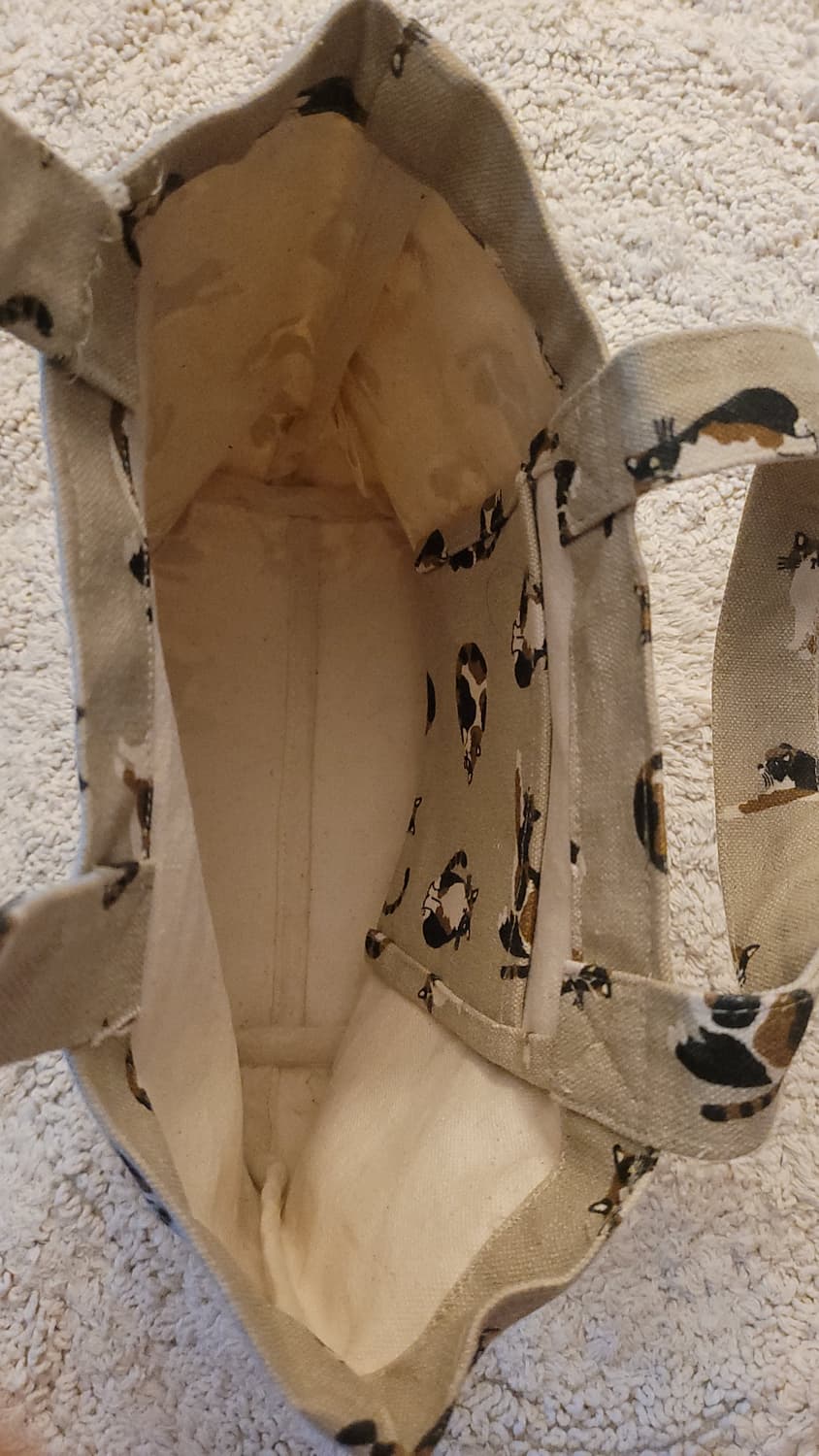 일본 고양이 패브릭 손가방 상품이미지2