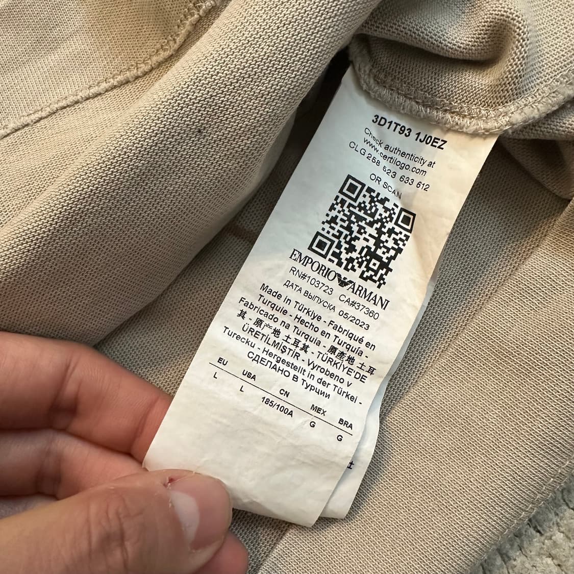 아르마니 EMPORIO ARMANI 로고 티셔츠 상품이미지7