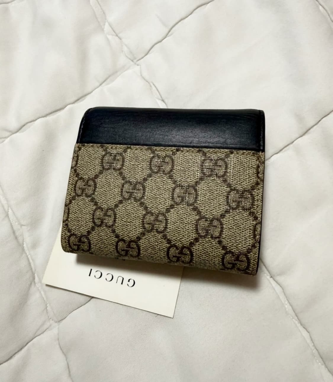 구찌 GG수프림 반지갑 블랙/베이지 상품이미지3