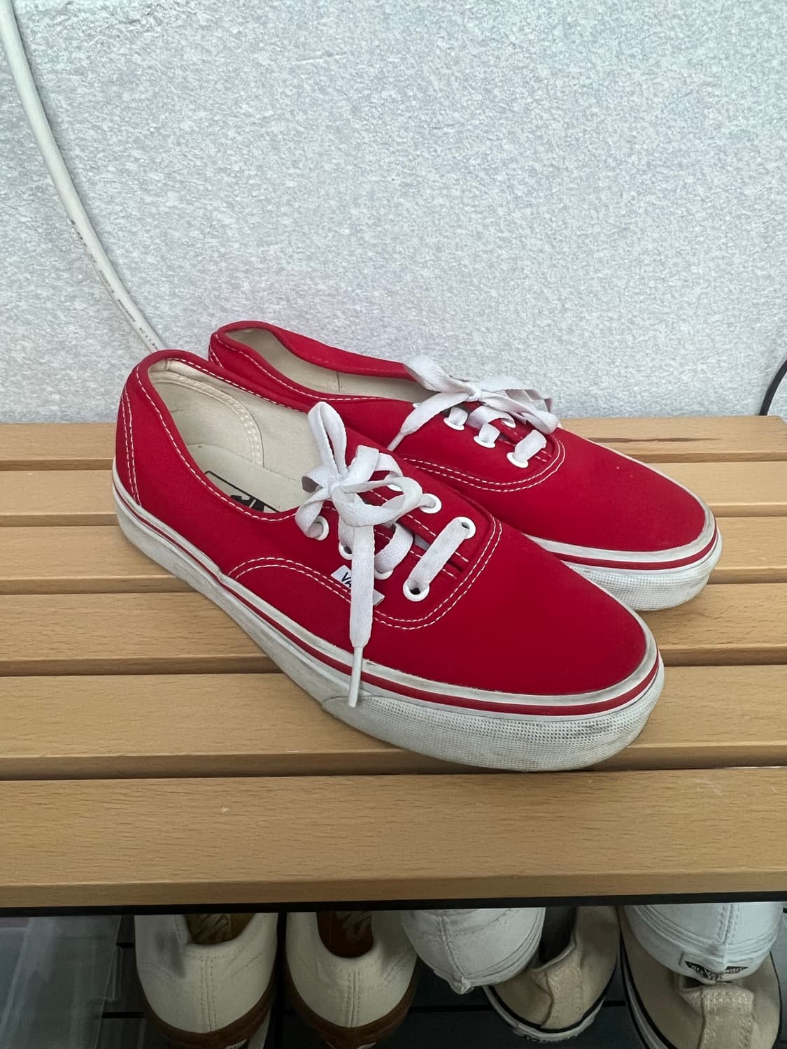 반스 어센틱 레드 스니커즈 (235mm) 상품이미지2