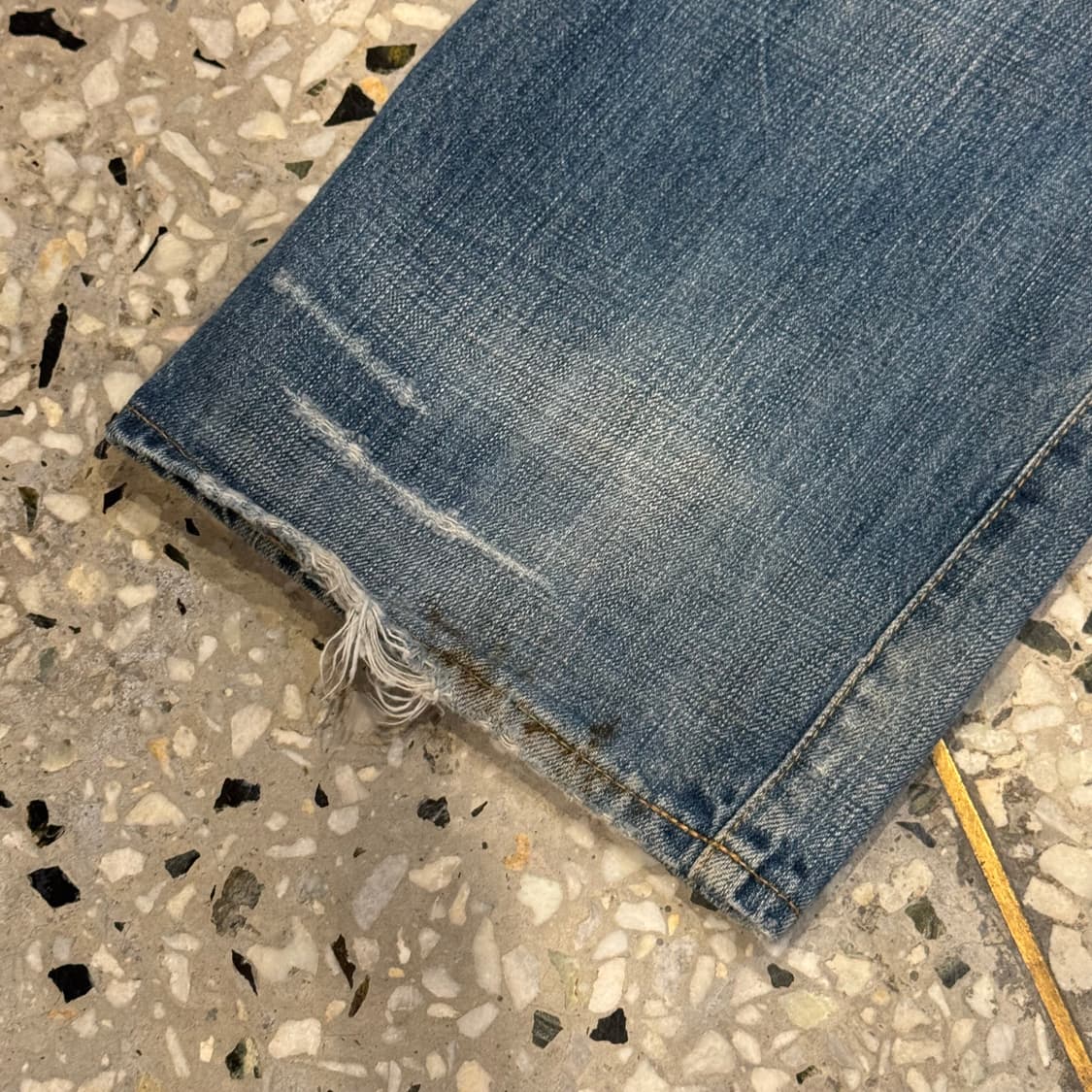 [미친핏] 80s 타미힐피거 distressed 데님 베기팬츠 상품이미지8