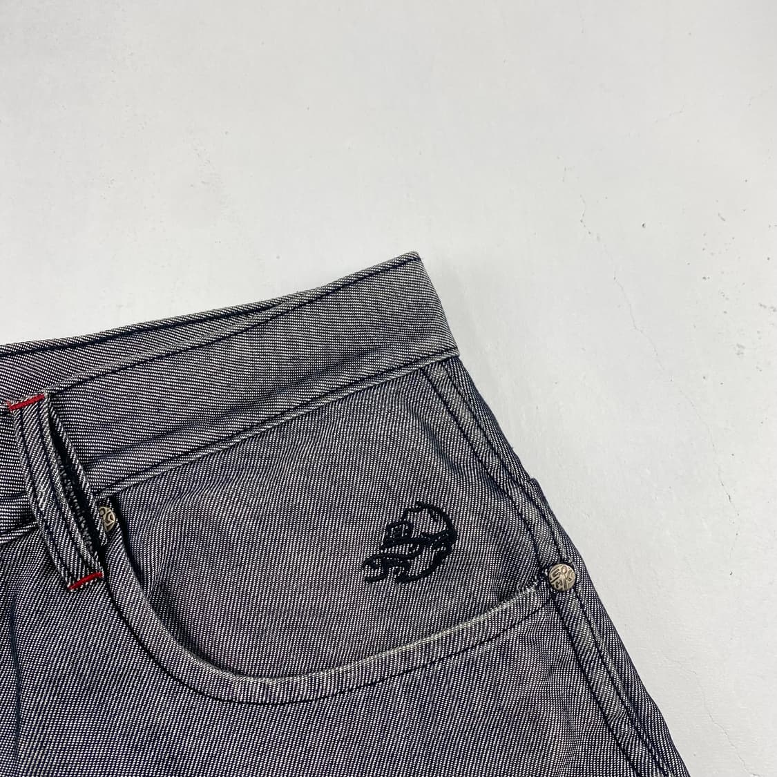 SOHK 올드스쿨 빈티지 자수 카펜터 실버 데님 진 (32) 상품이미지7