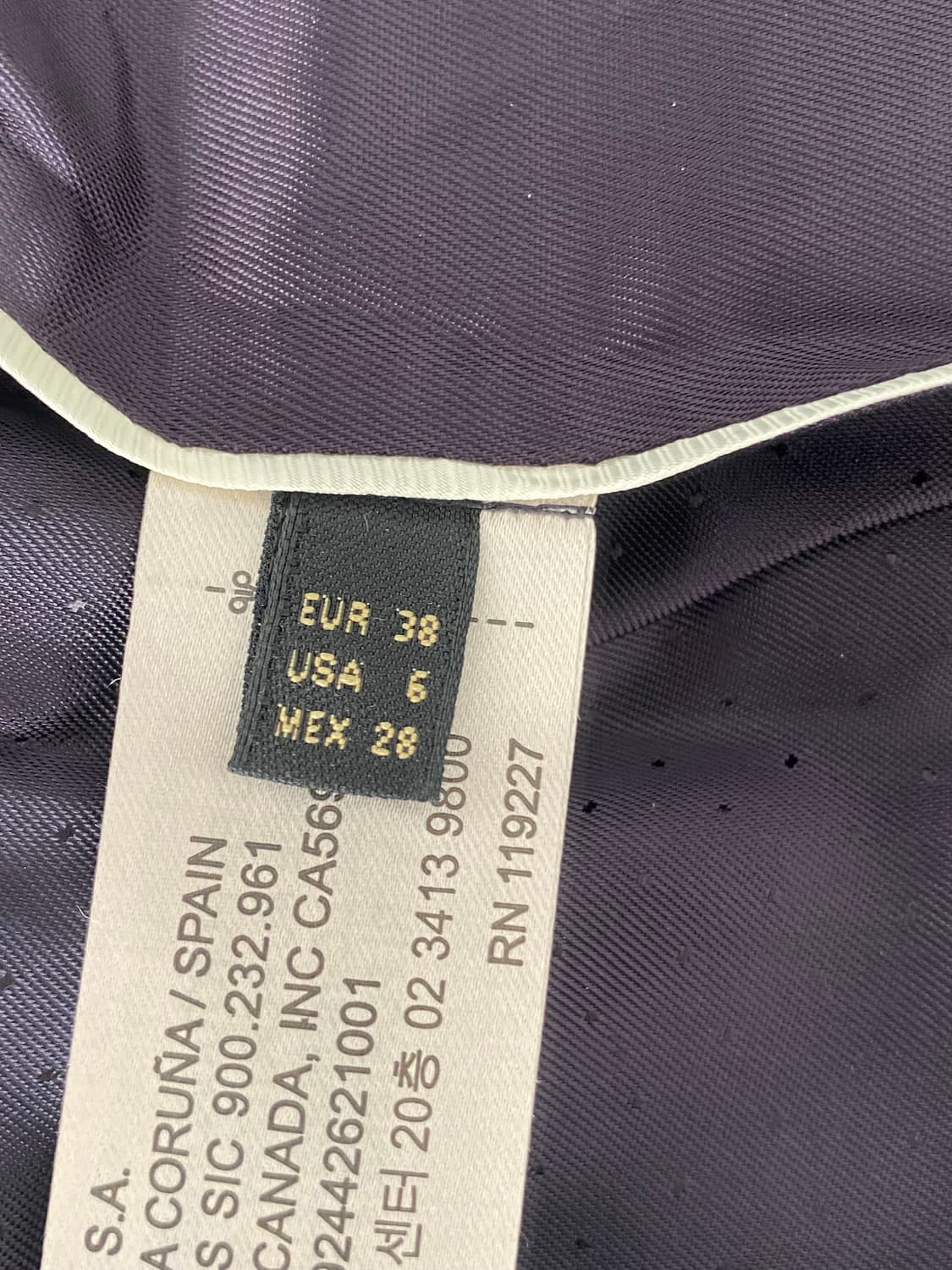 Massimo Dutti 마시모두띠 벨벳 블레이저 쟈켓(38,새제품) 상품이미지7