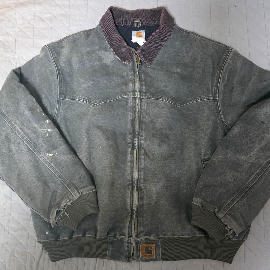 [XXL] 00s 빈티지 칼하트 산타페 j14 MOS 트래쉬드 워크자켓 상품이미지1