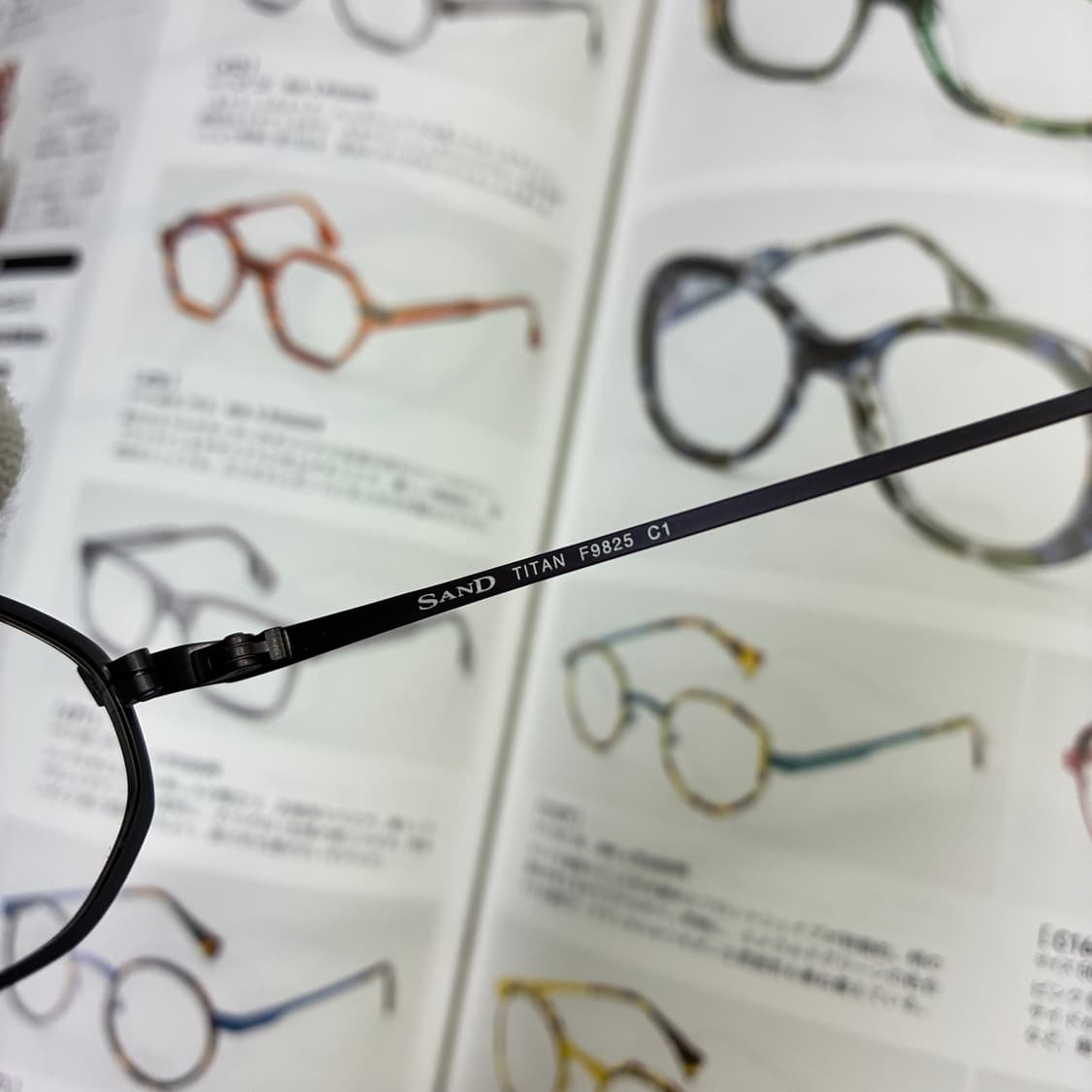 SAND EYEWEAR 8각형 옥타곤 매트 퍼플 티타늄 일본 안경 상품이미지5