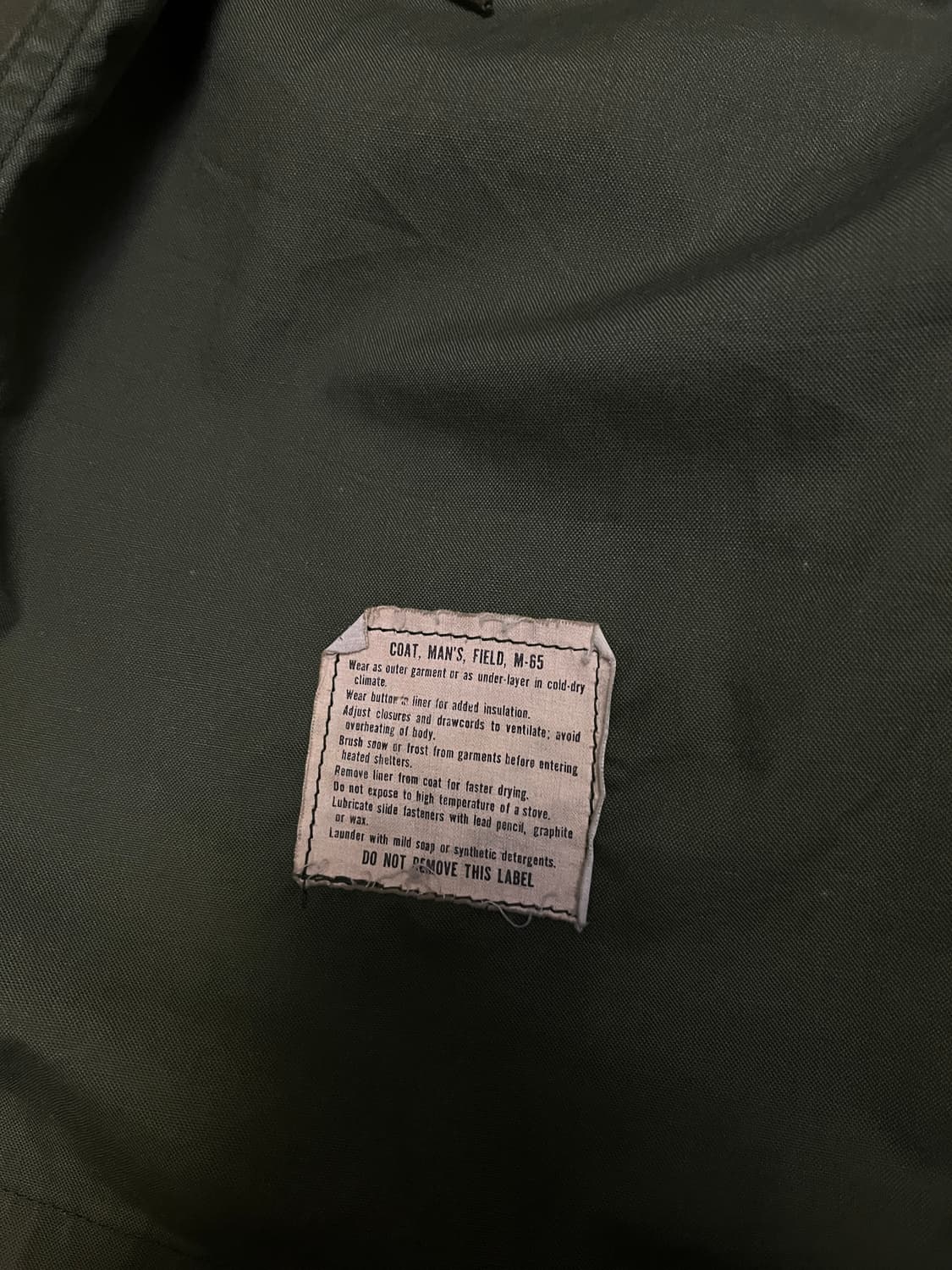 오리지널 M-65 필드 자켓 상품이미지3