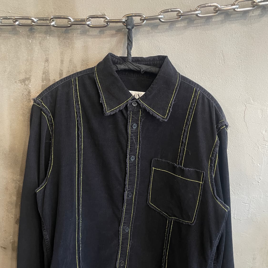 아르마니 익스체인지 옐로우 스티치 셔츠 상품이미지3