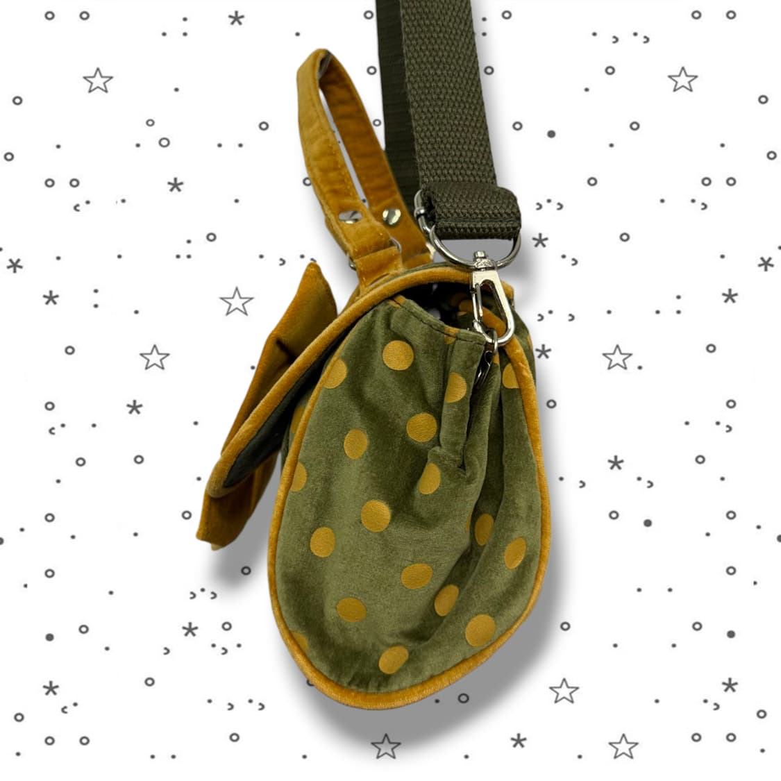 Wing House 리본 도트 미니 크로스백 상품이미지4