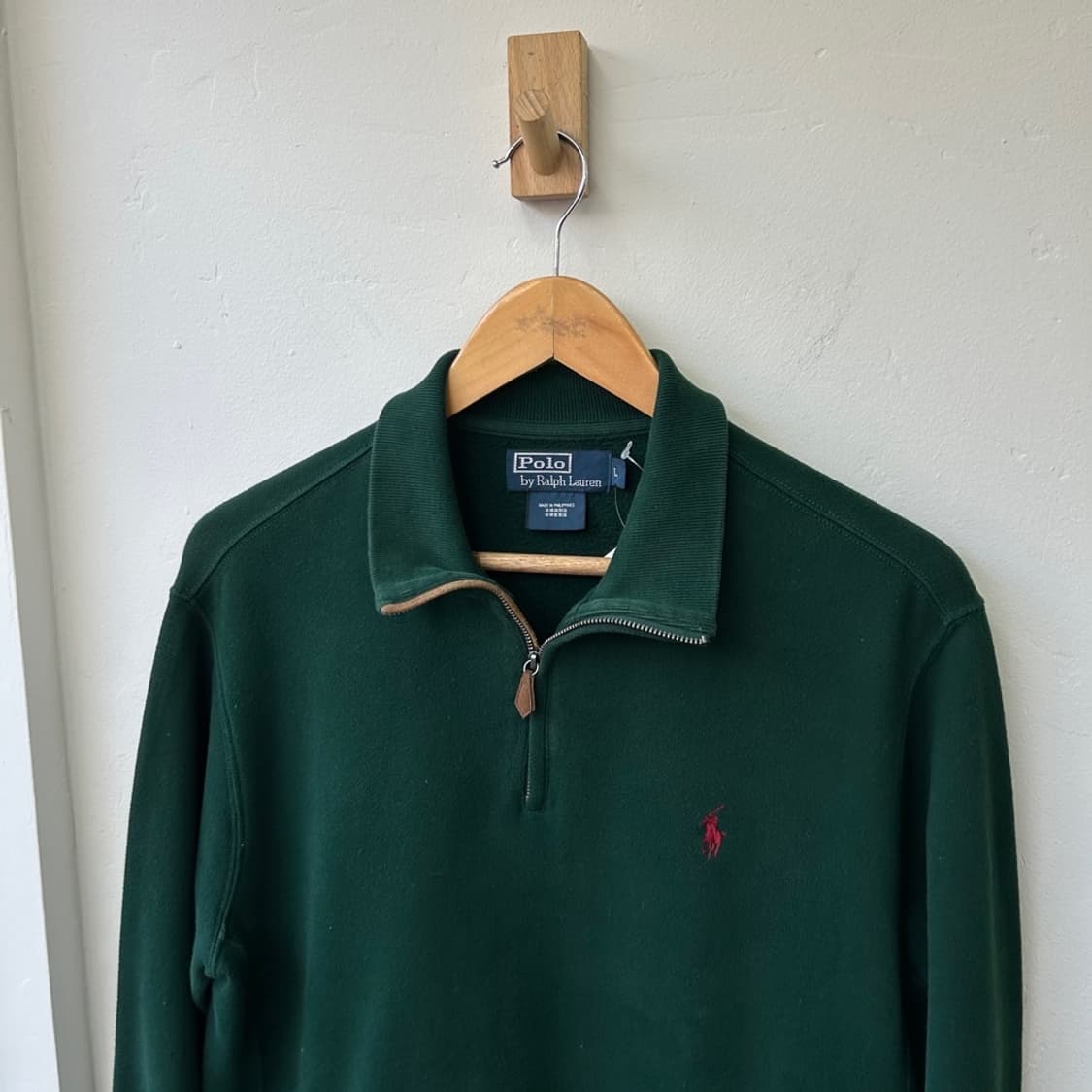 15348 - 폴로 랄프로렌 그린 반집업 니트 상품이미지1