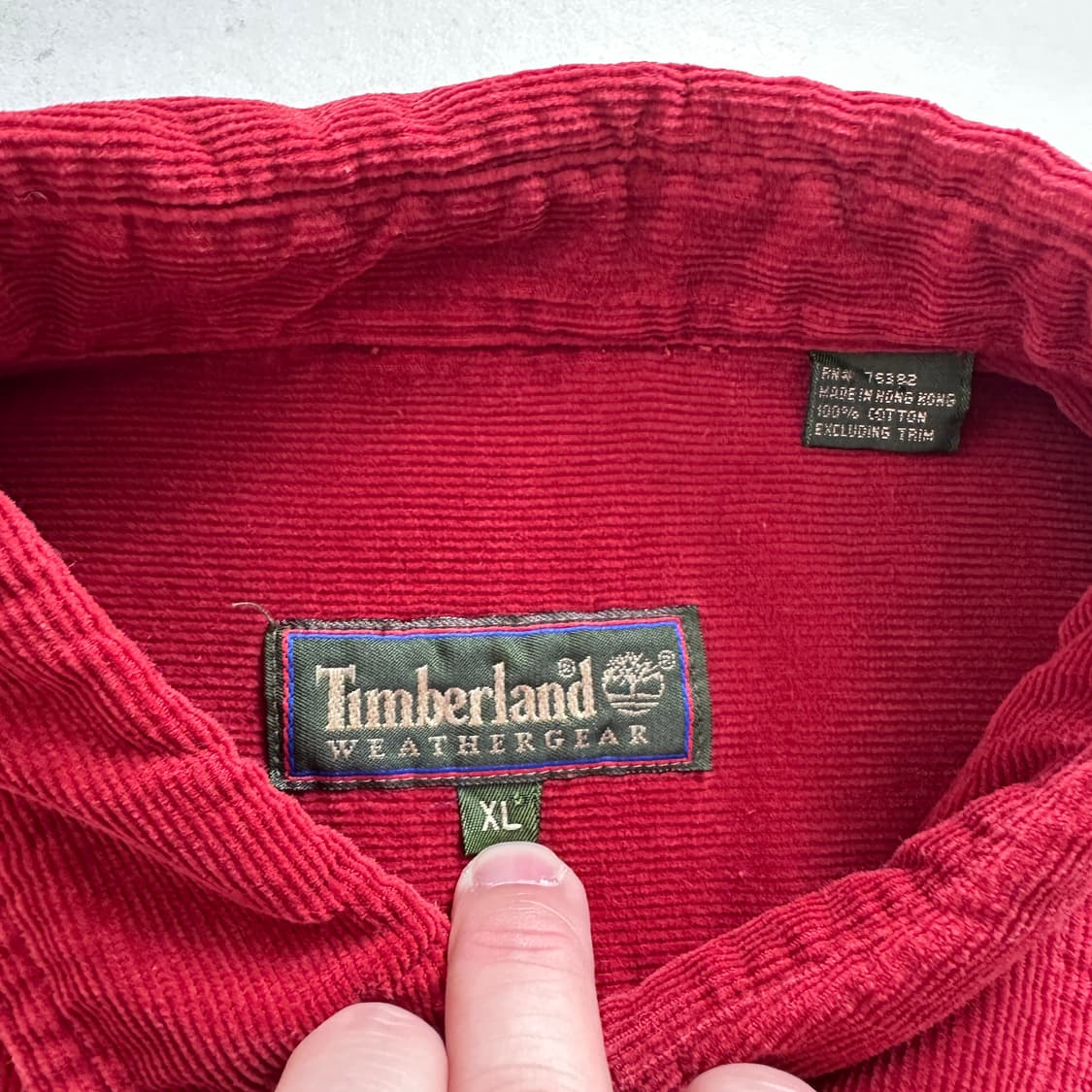 90s 팀버랜드 코듀로이 워크 셔츠 XL 상품이미지5