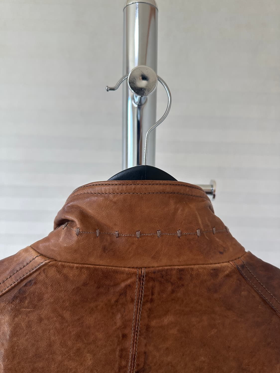 이태리 lambskin 싱글 집업 자켓 상품이미지8