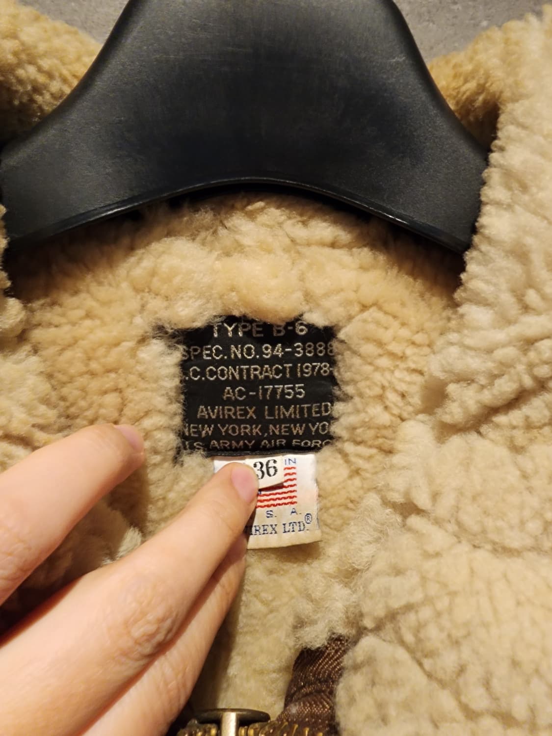 70's 아비렉스 B-6 무스탕 상품이미지4