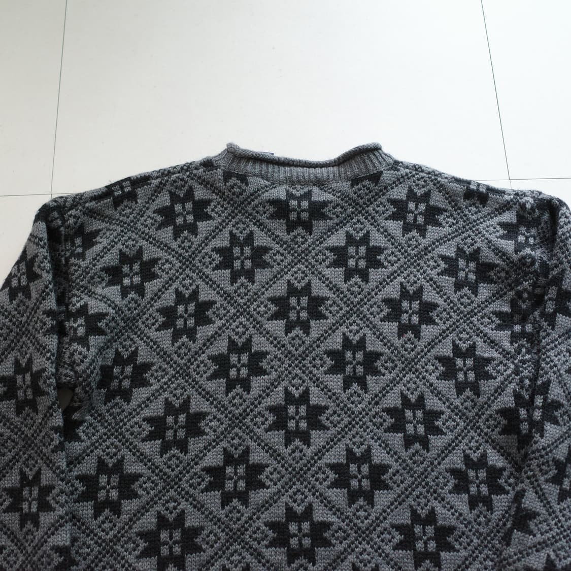 90s 올드 갭 GAP 눈꽃 패턴 울 스웨터 상품이미지8