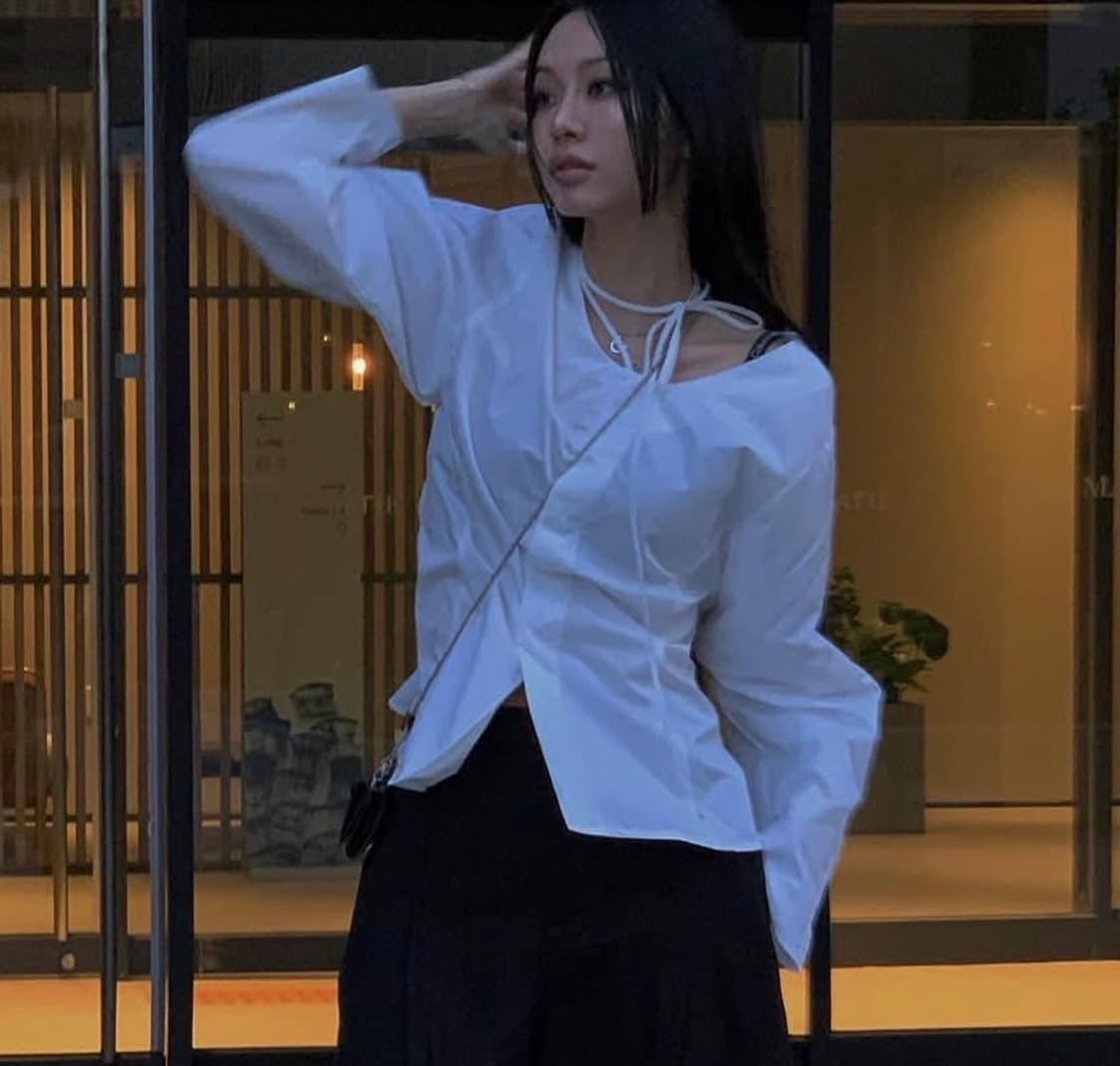 트리밍버드 상의_블랙 상품이미지2