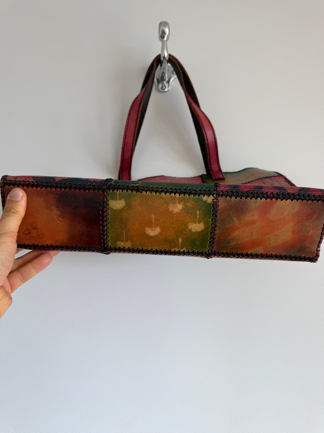 Pre owend 패치워크 레더 숄더백 상품이미지5