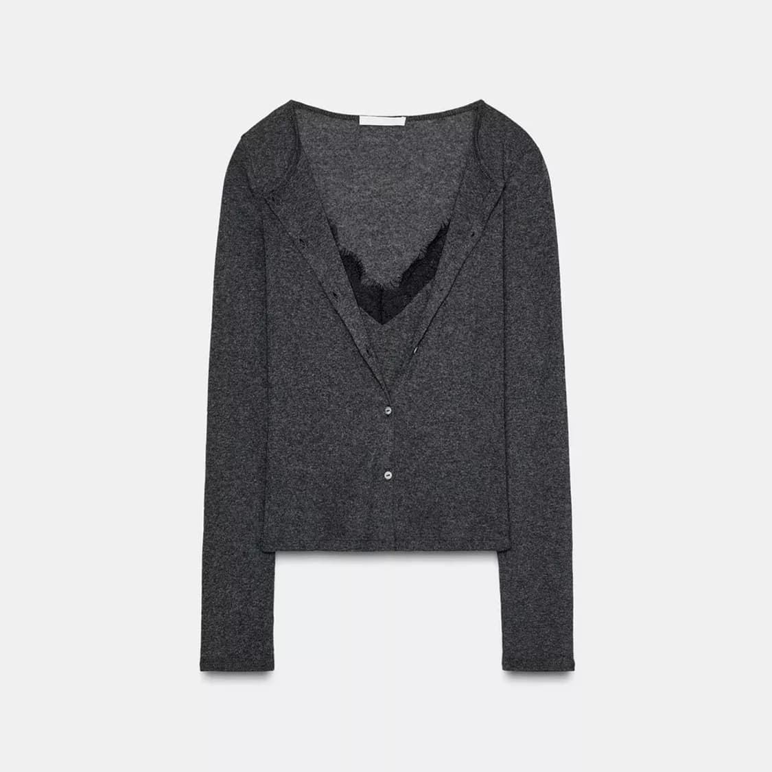 자라 레이스 레이어드 가디건 상품이미지1