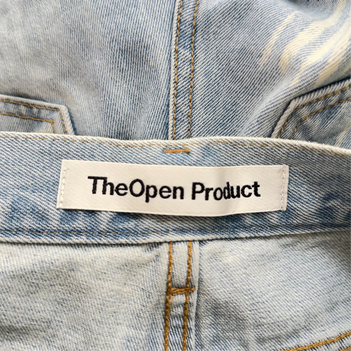 [28] 더오픈프로덕트 블루데미지 데님 반바지 상품이미지9