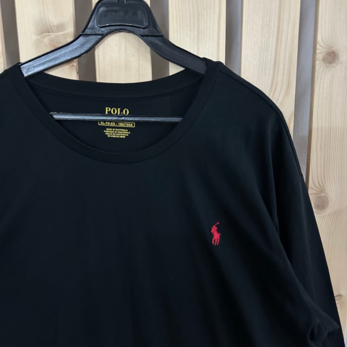 (XL) 폴로 랄프로렌 블랙 롱슬리브 티셔츠 상품이미지4