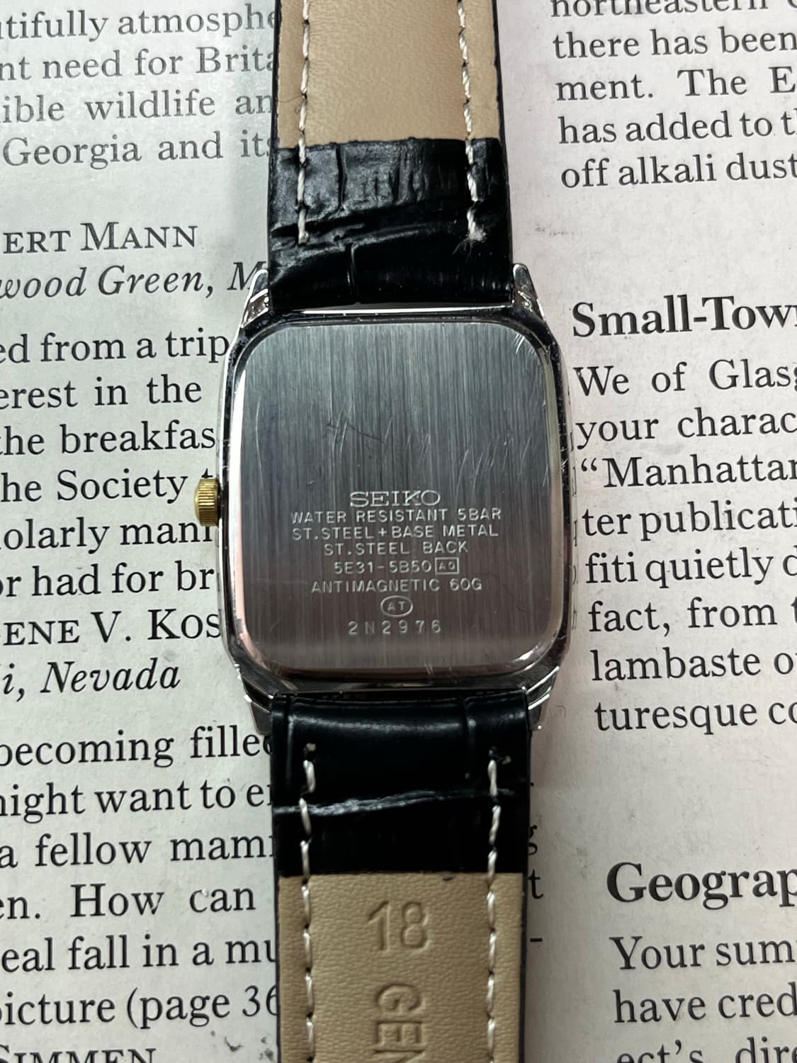 Vintage Seiko Quartz Spirit Tank Watch 상품이미지6