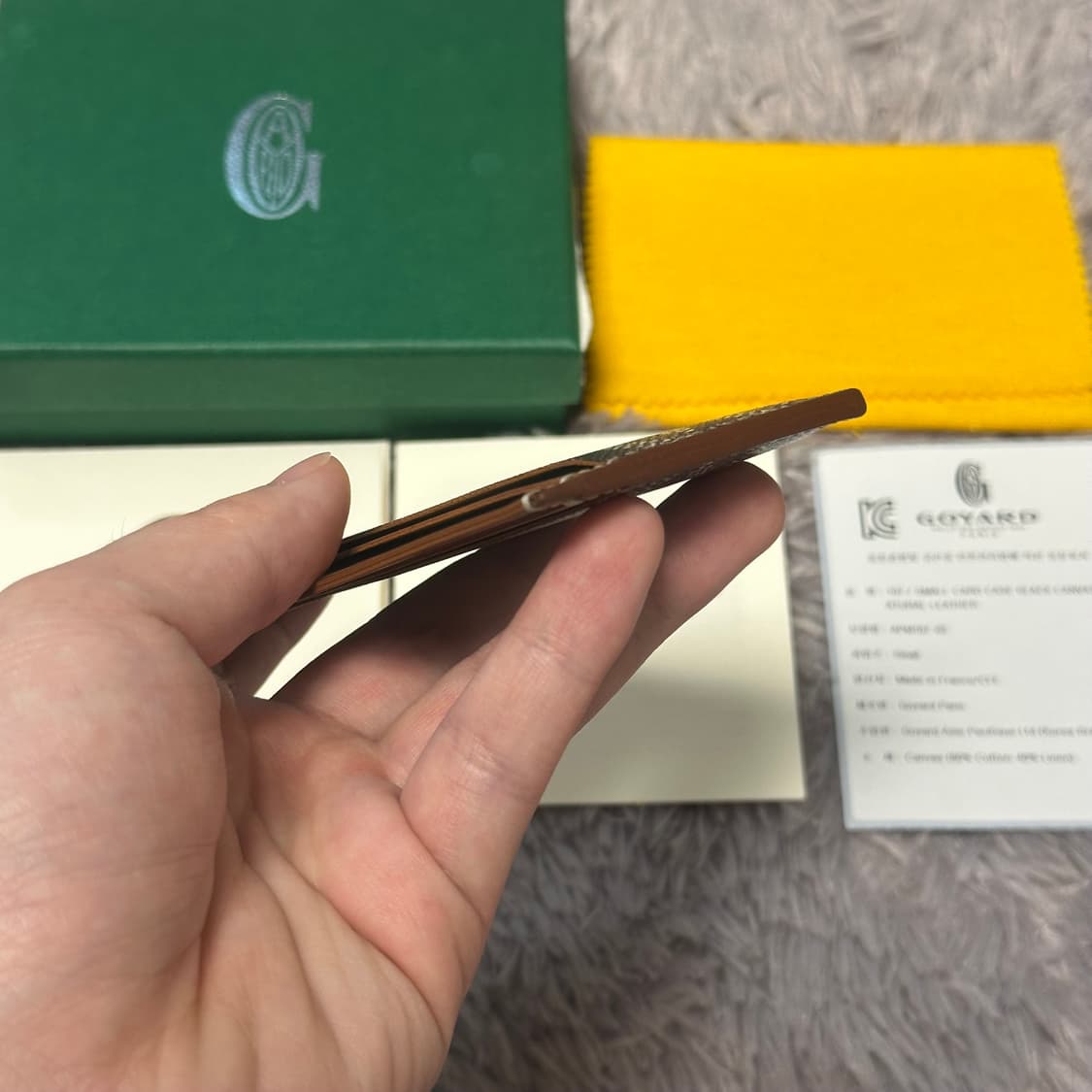 [풀구성] 고야드 생쉴피스 카드지갑 블랙탄 상품이미지7