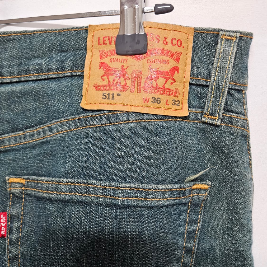 리바이스 511 워싱 데님팬츠 34 상품이미지4