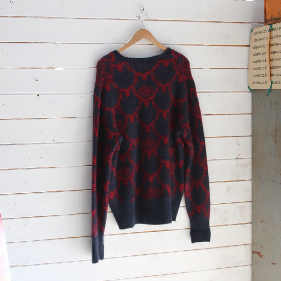 (착용컷) 남이서팔 South2 West8 모헤어 브이넥 니트 (L) 상품이미지3