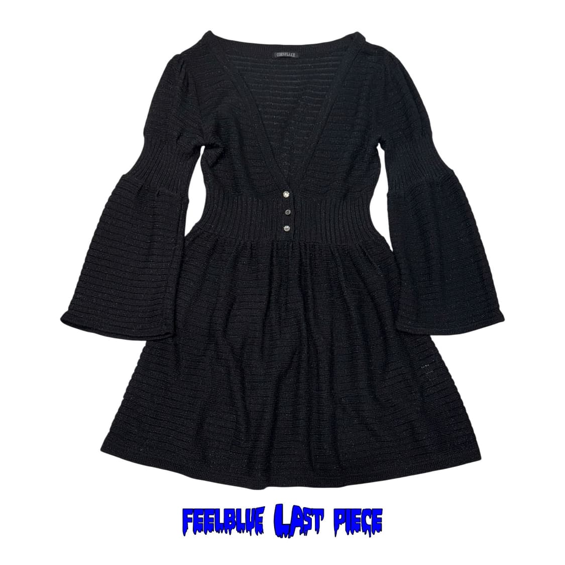 Glitter Stripe Knit Mini Dress 상품이미지2